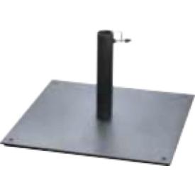 Parasolfød 17 kg. Stål-plade Til Pavilloner 50 x 50cm. Høj 8 mm Jern-rør til Max 44 mm