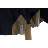 3,5 m Ø, Rund "Parma" - Træ, Sort, POLYESTER, Parasol