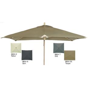 3 x 3 m, Firkat "Parma" - Træ, POLYESTER, Parasol