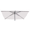 2 x 2 m Løs Firkantet Parasol Skærm "Symo" = Hvid, DRALON