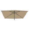 2 x 2 cm Løs Firkantet Parasol Skærm "Symo" = Grå, DRALON
