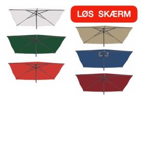 2 x 2 m Løs Firkantet Parasol Skærm "Symo" DRALON