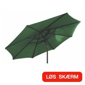 2,75 m Løs Rund Parasol Skærm "Venice" = Jagt Grøn, SPUN-POLYESTER