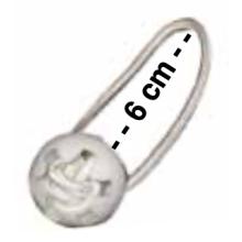 6 cm lange Blækspruter med plast kugle holder (Hvid) 10 STK I POSEN