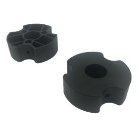 3-Kløver til Hastrup-ben 25-30 mm rør (Sort) 2 Stk