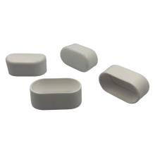 35 x 20 mm, Flad Oval (UDVENDIG) Dupsko Hvid 4 Stk