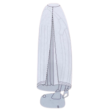 Parasolovertræk 42 = 60x230 cm (MørkGrå)