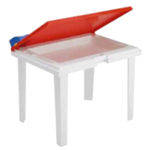 Aladino Børne Bord 60x45 Rød