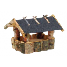 Fuglehus  med Tagpap 42 x 28 cm (505B)