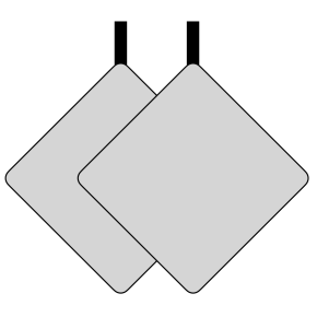 20 x 20 cm Grydelapper (Størrelse. 6902)